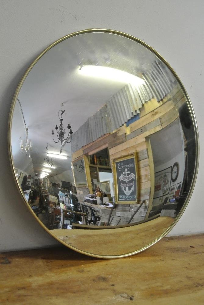 FURNITURE/ HOME - A vintage/ retro convex mirror,