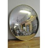 FURNITURE/ HOME - A vintage/ retro convex mirror,