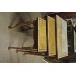 FURNITURE/ HOME - An antique nest of 3 tables with