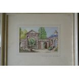 ARTWORK - A framed watercolour painting by J Becke