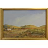 ARTWORK - A framed oil on board landscape painting