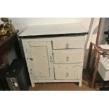 FURNITURE/ HOME - A vintage/ antique enamel topped