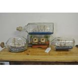 COLLECTABLES - A collection of 4 vintage ship in g