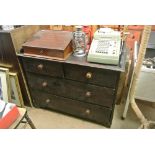 FURNITURE/ HOME - An antique pine chest of drawers