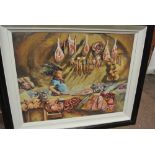 LEO CASEMENT - An original framed oil painting by