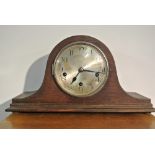 CLOCKS - A Napoleon hat wooden cased Westminster c