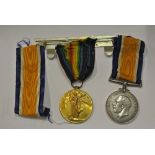 MILITARIA - A pair of WW1 medals to include a Brit