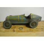 COLLECTABLES/ TOYS - A rare Mettoy (UK) 'Giant' tinplate clockwork racing car