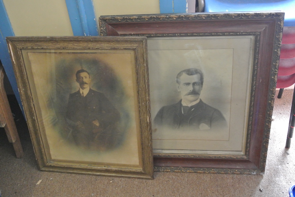 COLLECTABLES - A collection of 2 antique framed ph