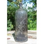 COLLECTABLES - A large antique glass Poison bottle.