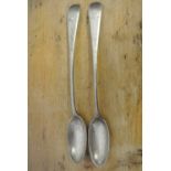 COLLECTABLES - A pair of silver plated sundae spoo