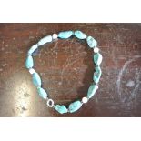 JEWELLERY - A stunning turquoise necklace.