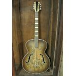 INSTRUMENTS - A vintage 1950's Hofner 456 arch top