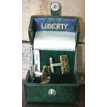 JEWELLERY - A boxed pair of Liberty gold plated &