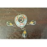 JEWELLERY - An antique/ vintage micro mosaic penda