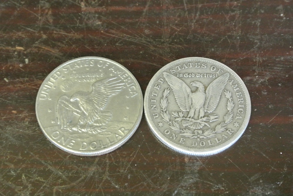 COINS - A collection of 2 silver dollars to includ - Image 2 of 2