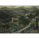 Yves ALIX (1890-1969) Paysage de Provence, Saint-Paul Huile sur toile signée en bas à droite. Au