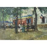 François GALL (1912-1987) Place à Montmartre Huile sur toile, signée et situé en bas à droite. 65,