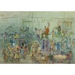 Jean DUFY (1888-1964) Dancing Huile sur toile, signée en bas à droite. 46 x 65 cm Provenance : -