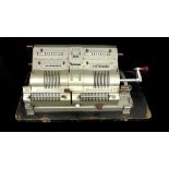 A Brunsviga double mechanical calculator, in carrying case, 53cm max