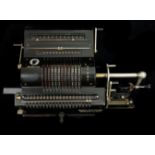 A Brunsviga Model 20 mechanical calculator, serial no.154715, black finish, 41cm max