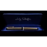 A Lady Sheaffer Skripsert IV Paisley fountain pen, in original box, 15.5cm