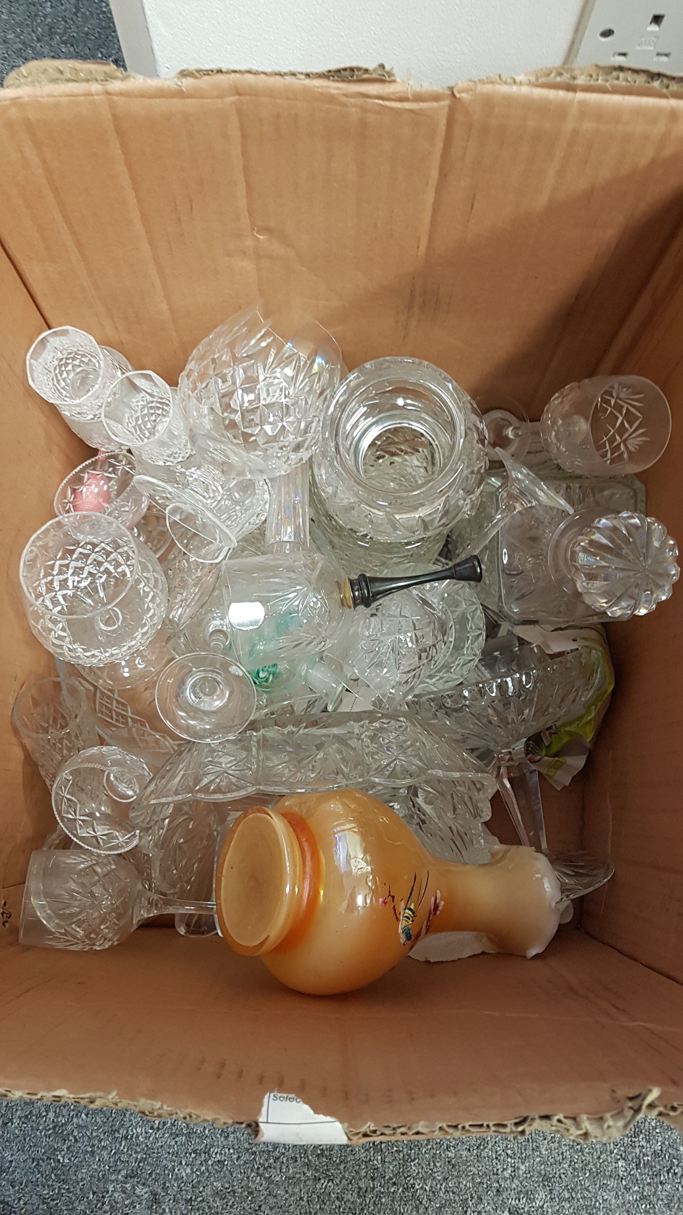 A large quantity of pressed glass stem ware and useful wares (qty)