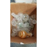 A large quantity of pressed glass stem ware and useful wares (qty)