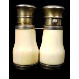 A rare Samson & Mordan & Co silver gilt and ivory novelty double scent and smelling salt bottle,