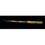 A Edwrd Petitpierre, Berling four draw telescope, black with brass external case, eye piece draw