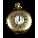 A Lever Brothers, New York Demi Hunter pocket watch, the case marked marked 14K Stiffened,