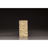 Small Cantonese ivory card case