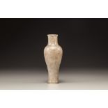 A quartz miniature baluster vase