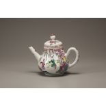 A famille rose teapot and cover