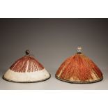 Two mandarin official's summer hats, guanmao