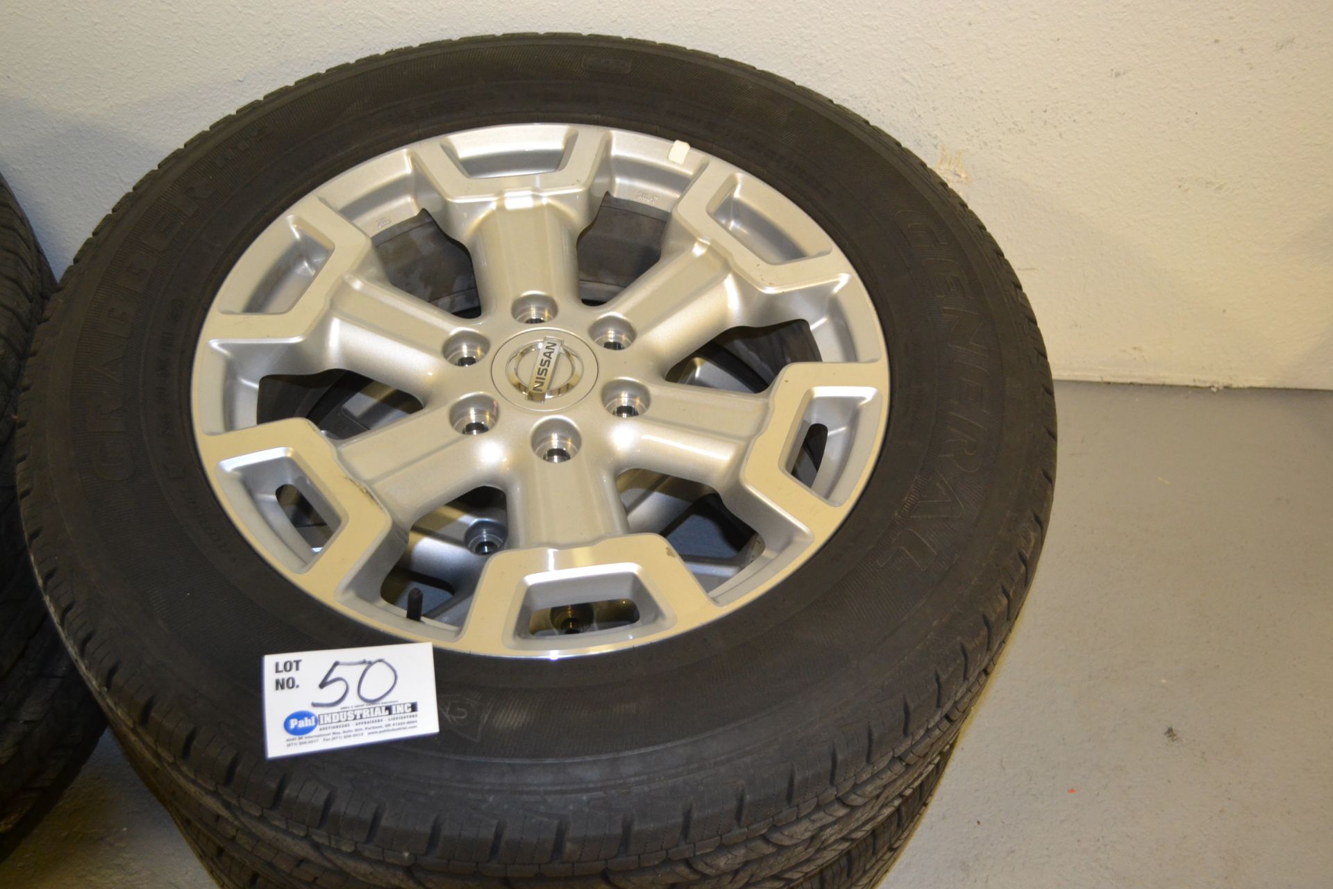 Set of 4 General HTS Tires w/rims for Nissan - Image 2 of 2