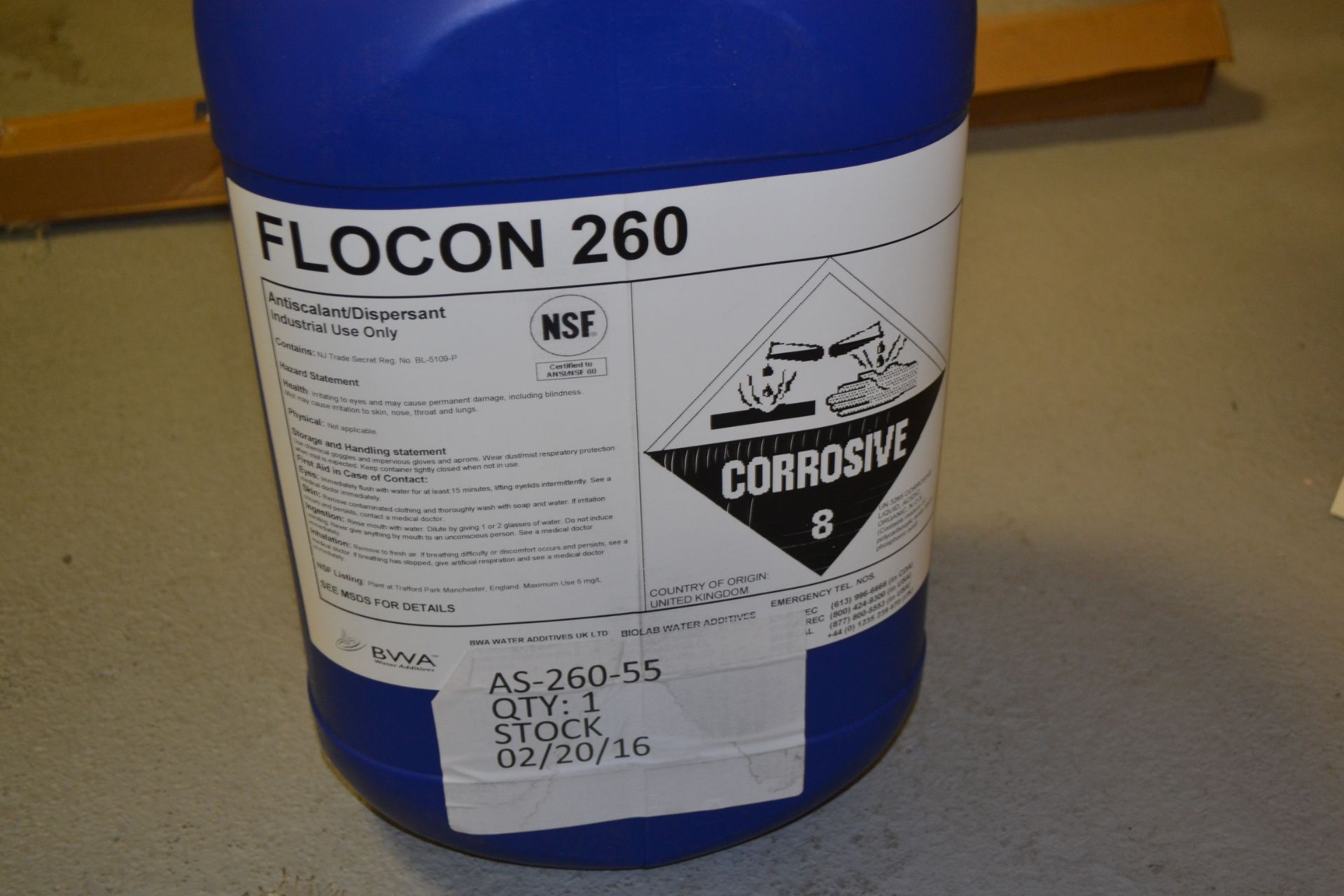 Flocon 260 Antiscalant/Dispersant - Image 2 of 3