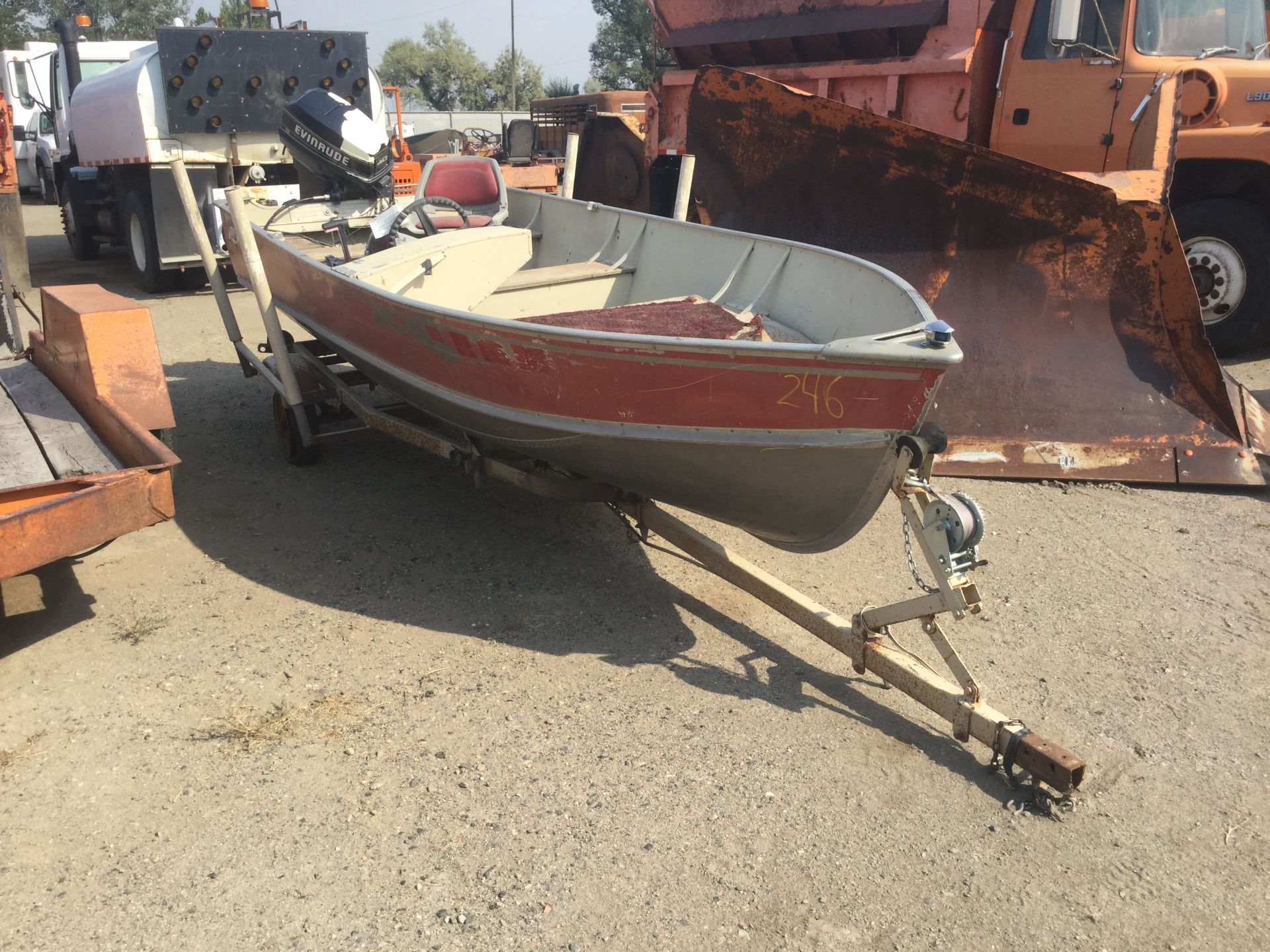 Year: 1982 Make: Lund Model: 16' Type: Boat, Trailer, Motor Vin#: 89M82K, 59124, 315725 Mileage/