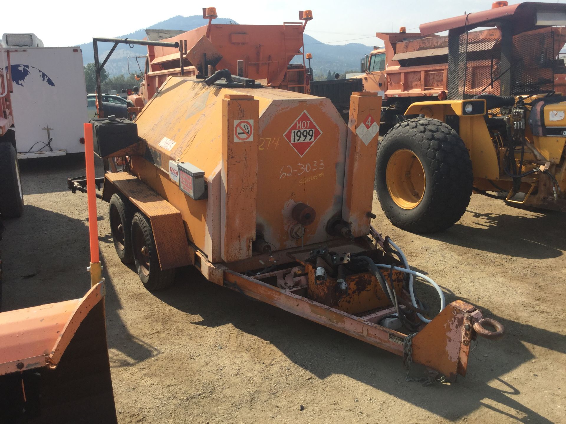 Year: 1987 Make: Patchman Model: 600 Gal Type: Tar Pot Trailer Vin#: unknown Mileage/Hours: n/a