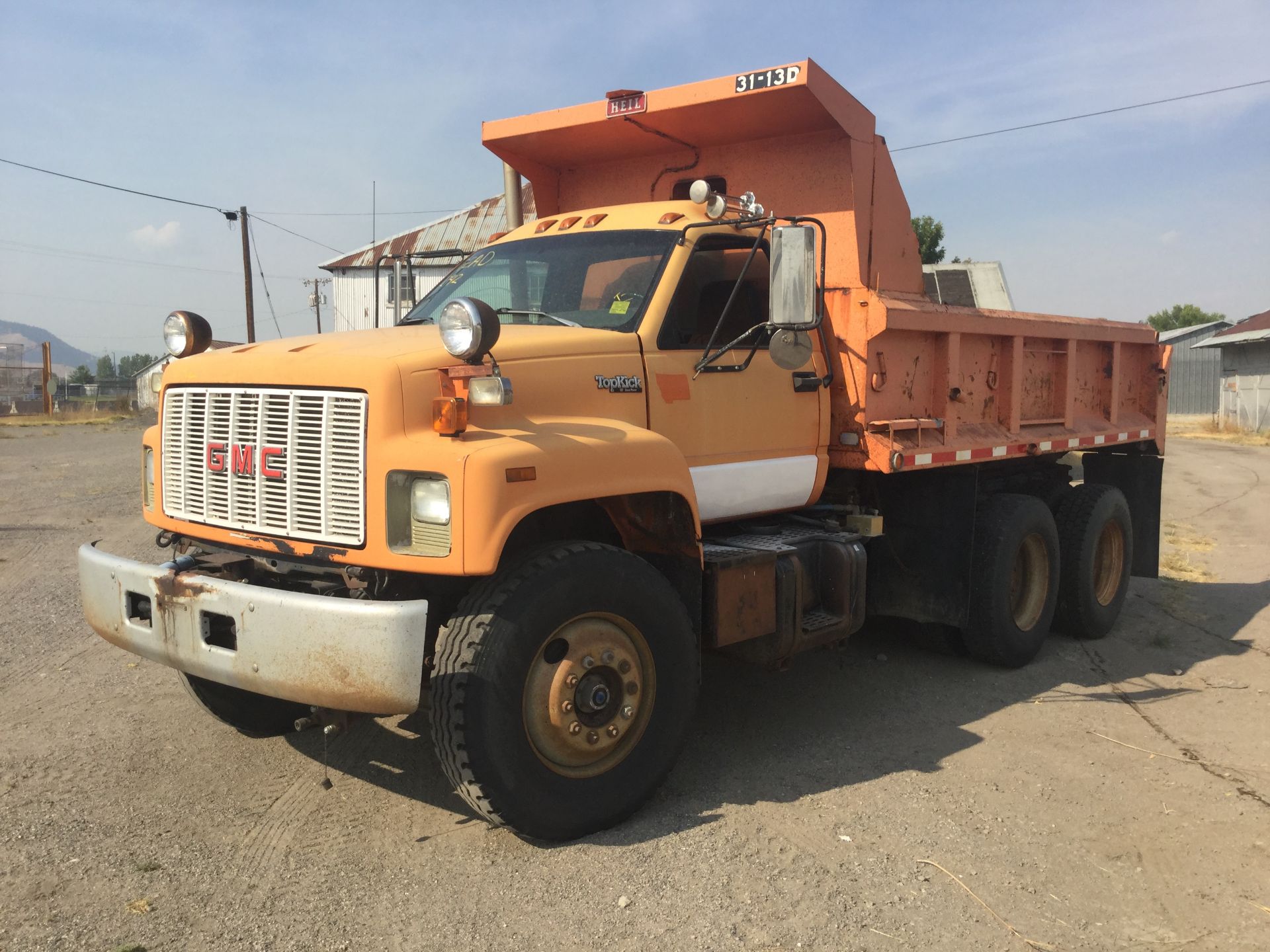 Year: 1992 Make: GMC Model: Top Kick Type: Dump Truck Vin#: 525250 Mileage/Hours: 210944 Cat Diesel,