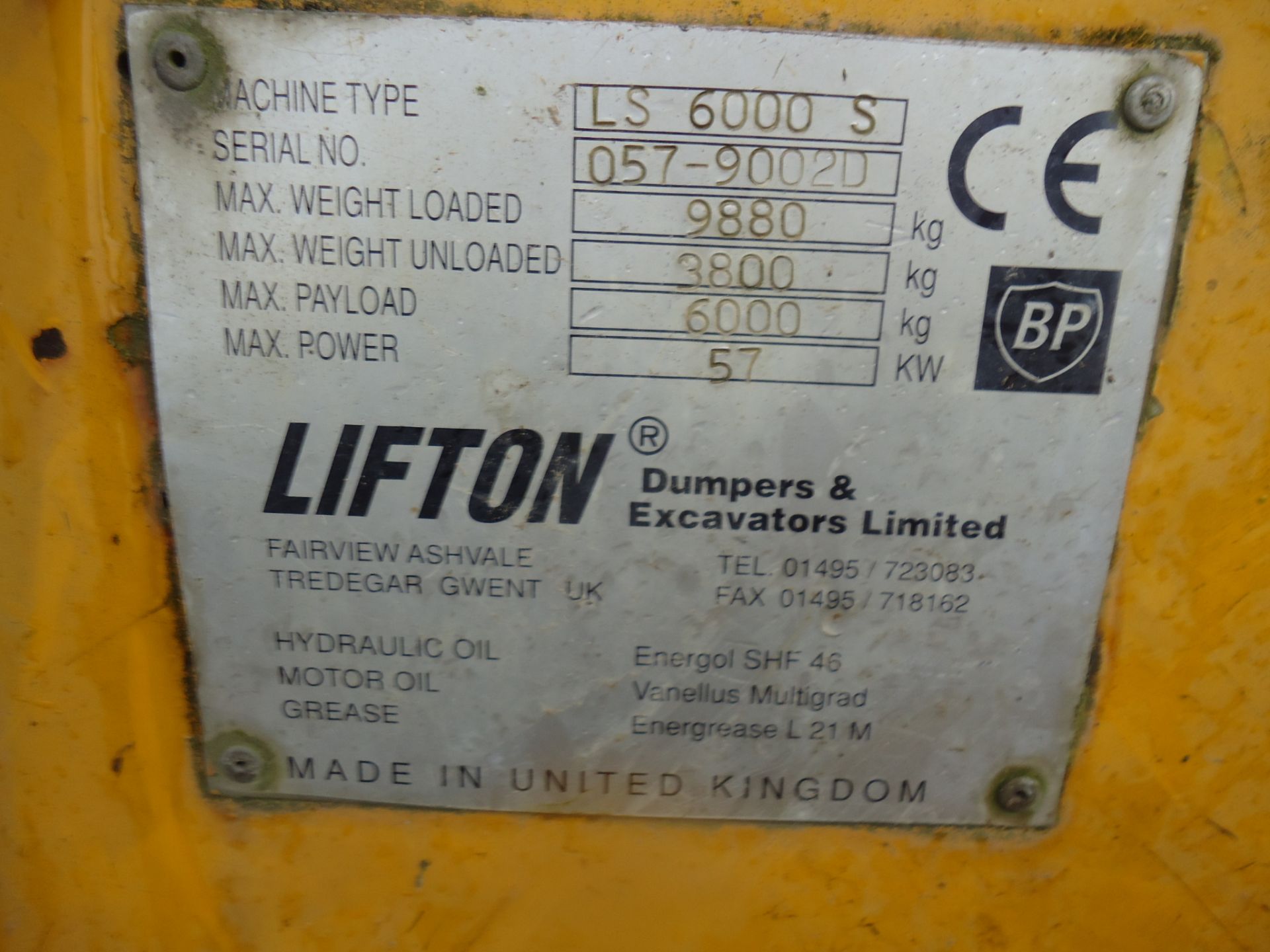 Lifton LS6000S Swivel Dumper - Image 14 of 17