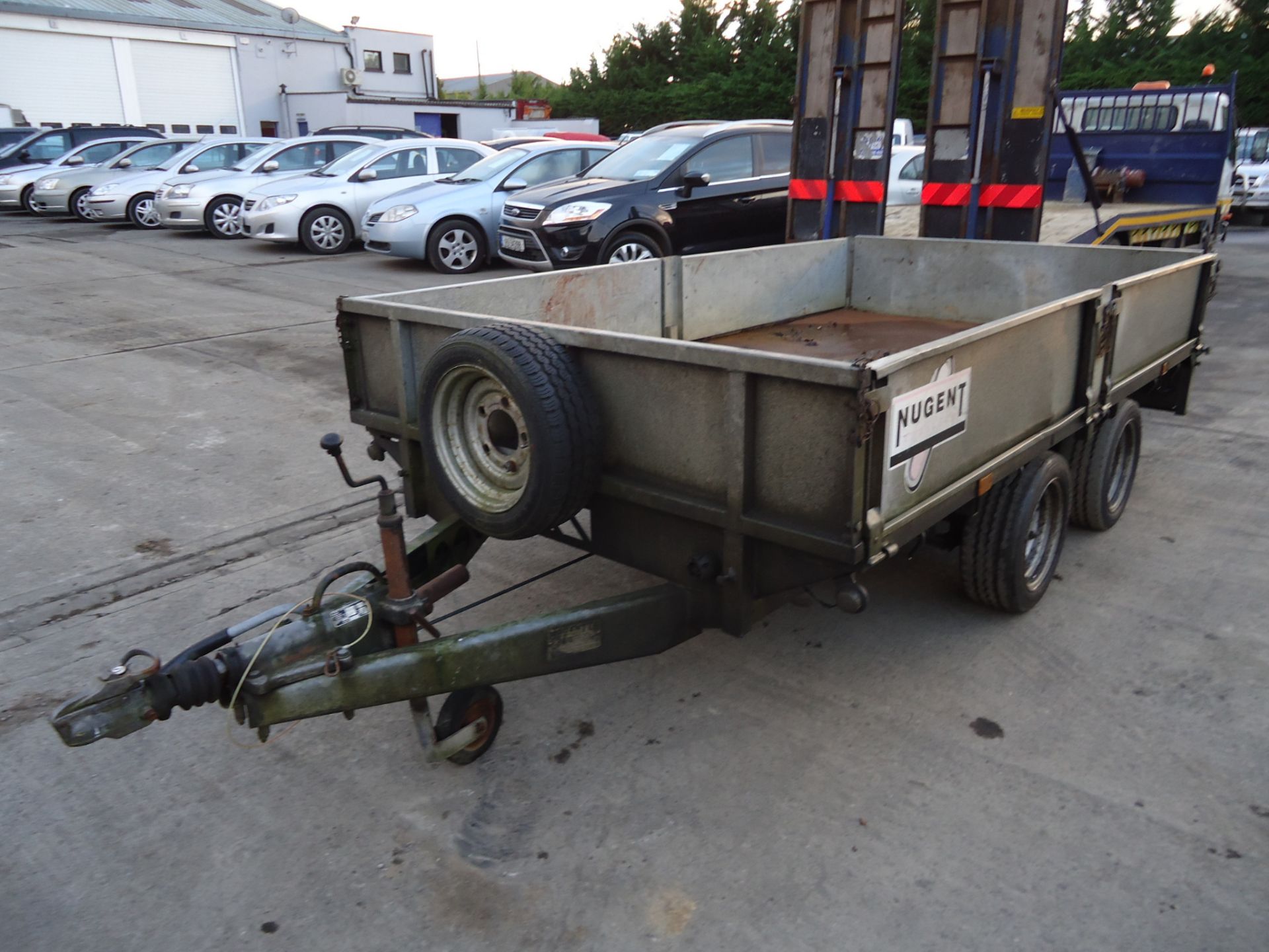 PL-25133 Double Axle Dropside Plant Trailer