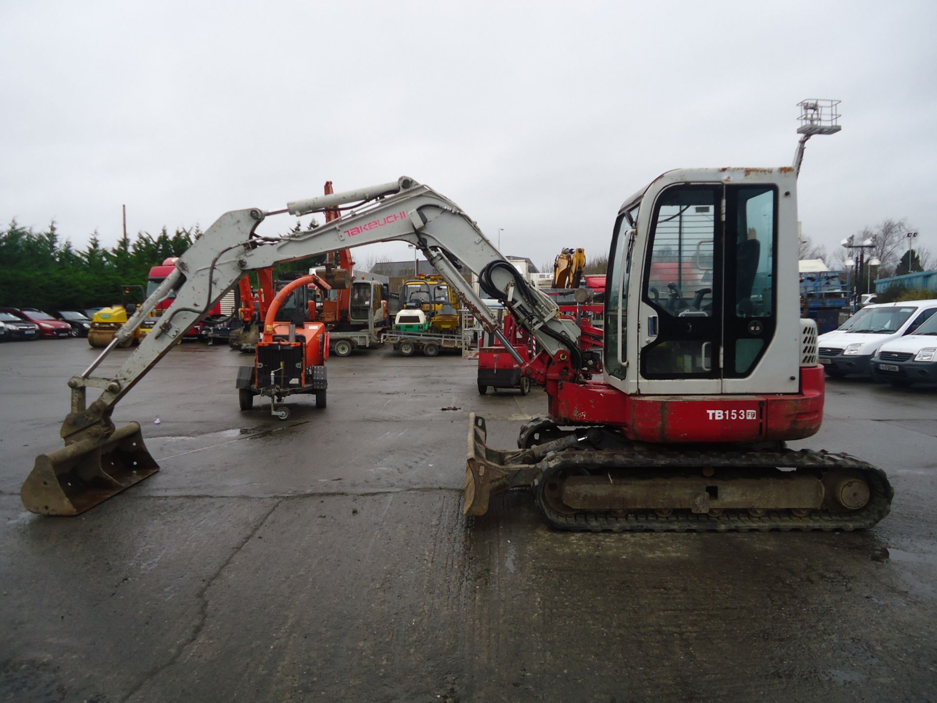 2008 Takeuchi TB153FR Zero Tail Swing Excavator - Image 7 of 20