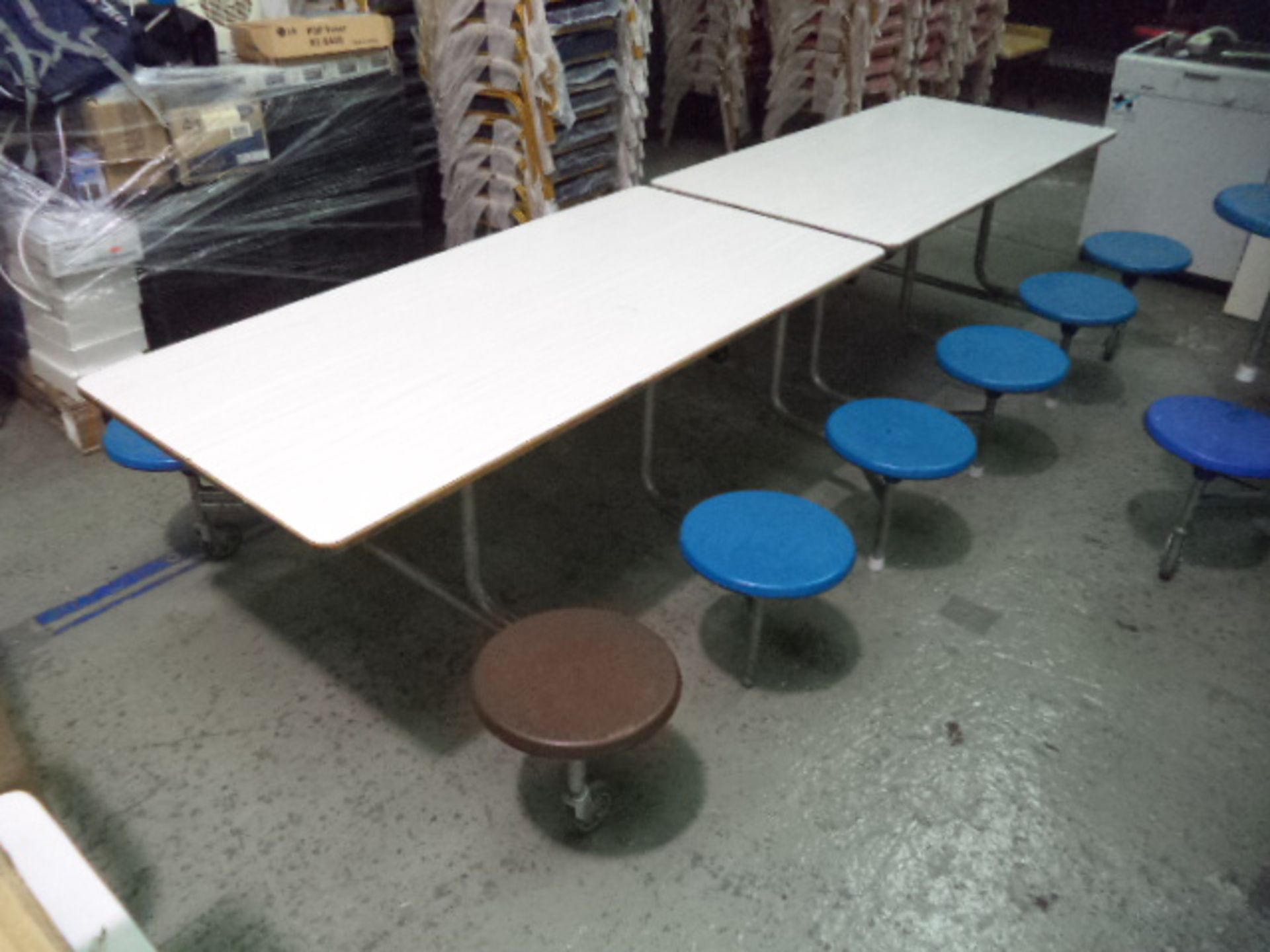 Fold Out Table c/w 16 Chairs