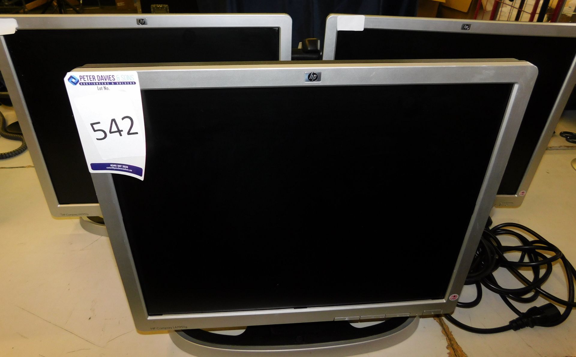 3 HP 19” Monitors (Located Stockport – Viewing by Appointment & Collection Friday 26th May ONLY)