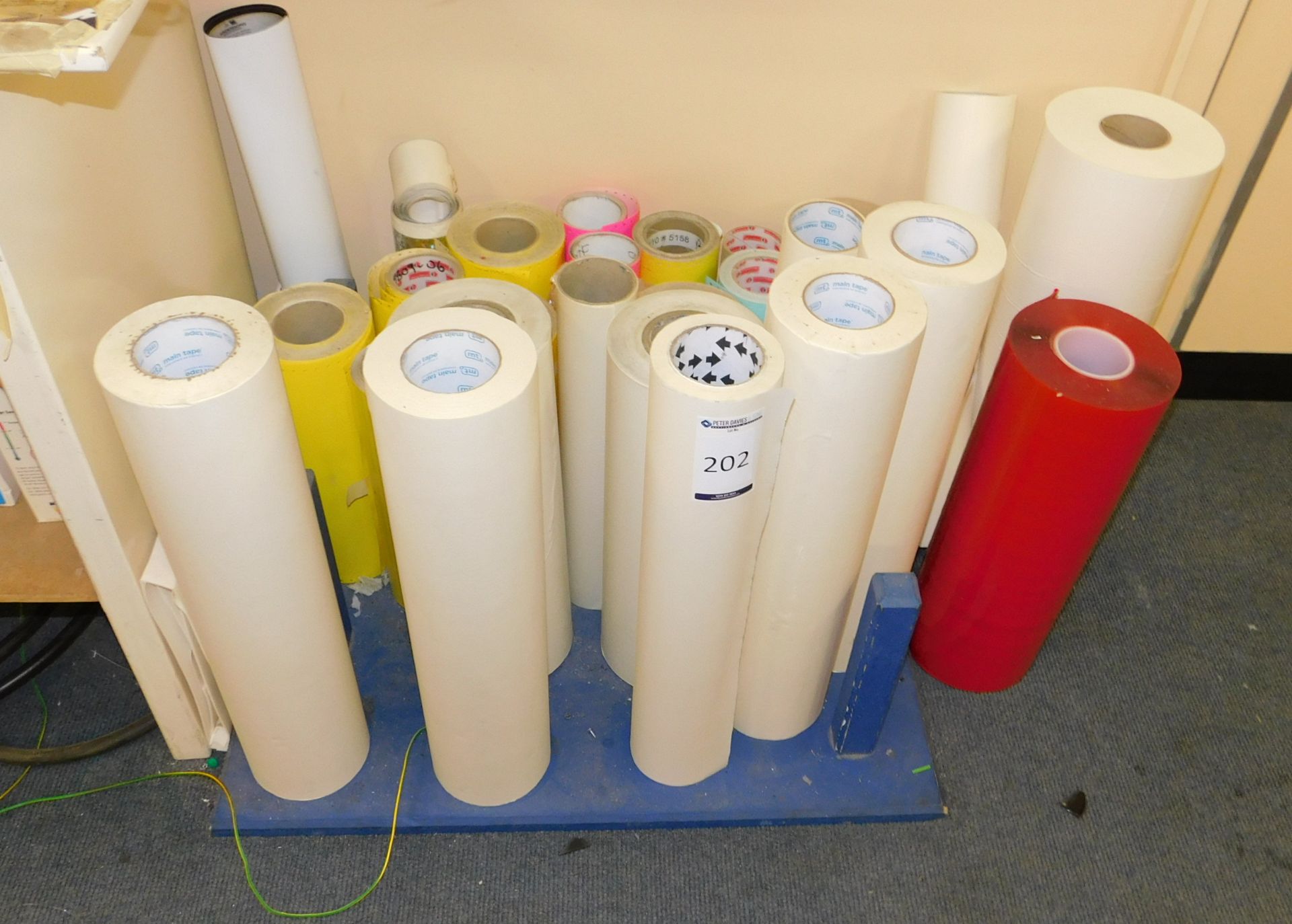 Contents of Stand to Include Quantity of Tape & Vinyl etc (Approx. 25 Part Rolls)