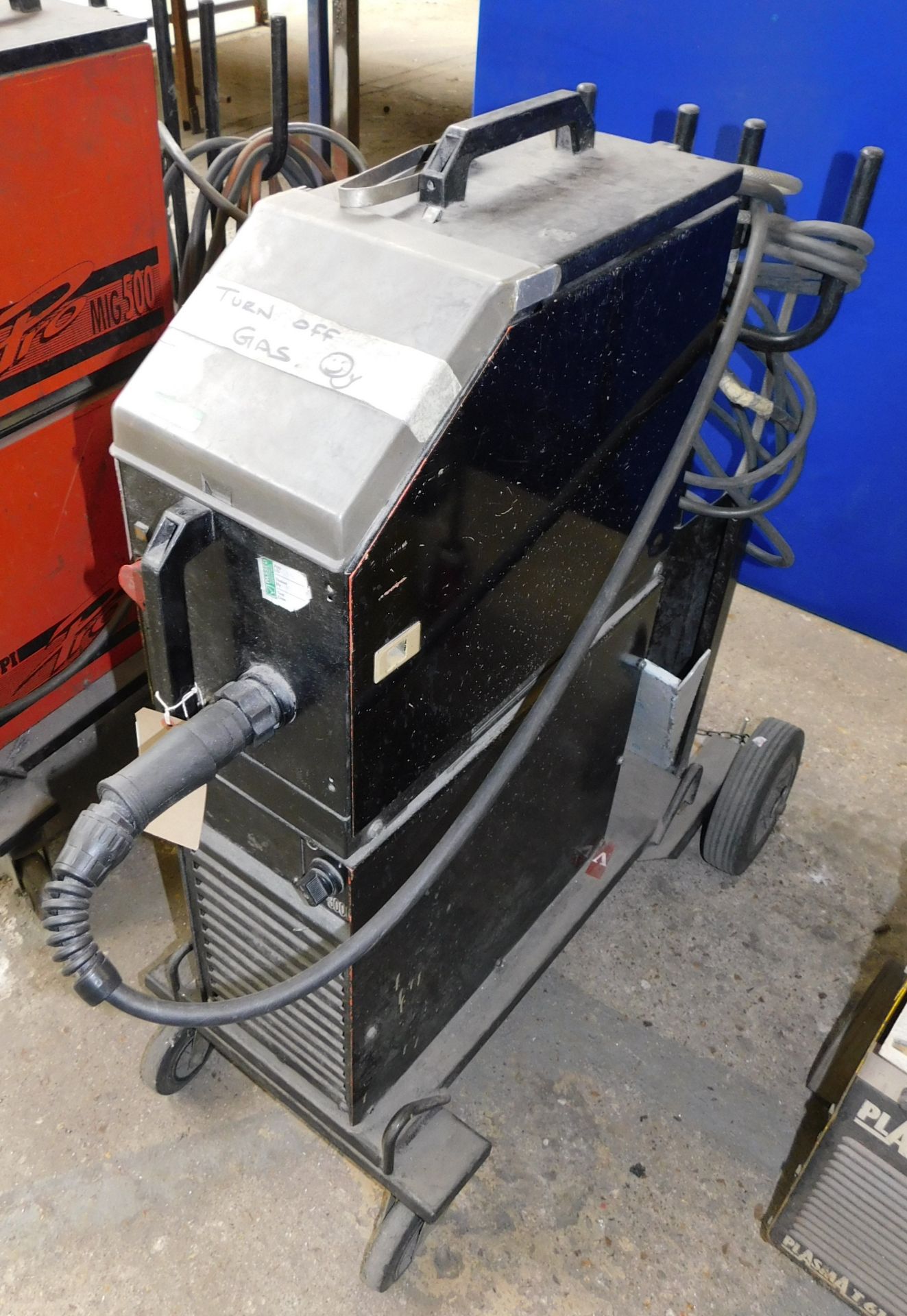 Kemppi MIG 3000 MIG Welder with Kemppi Promig MIG300 Wire Feed Unit, with Torch, Earth Lead & Gauge, - Image 2 of 5