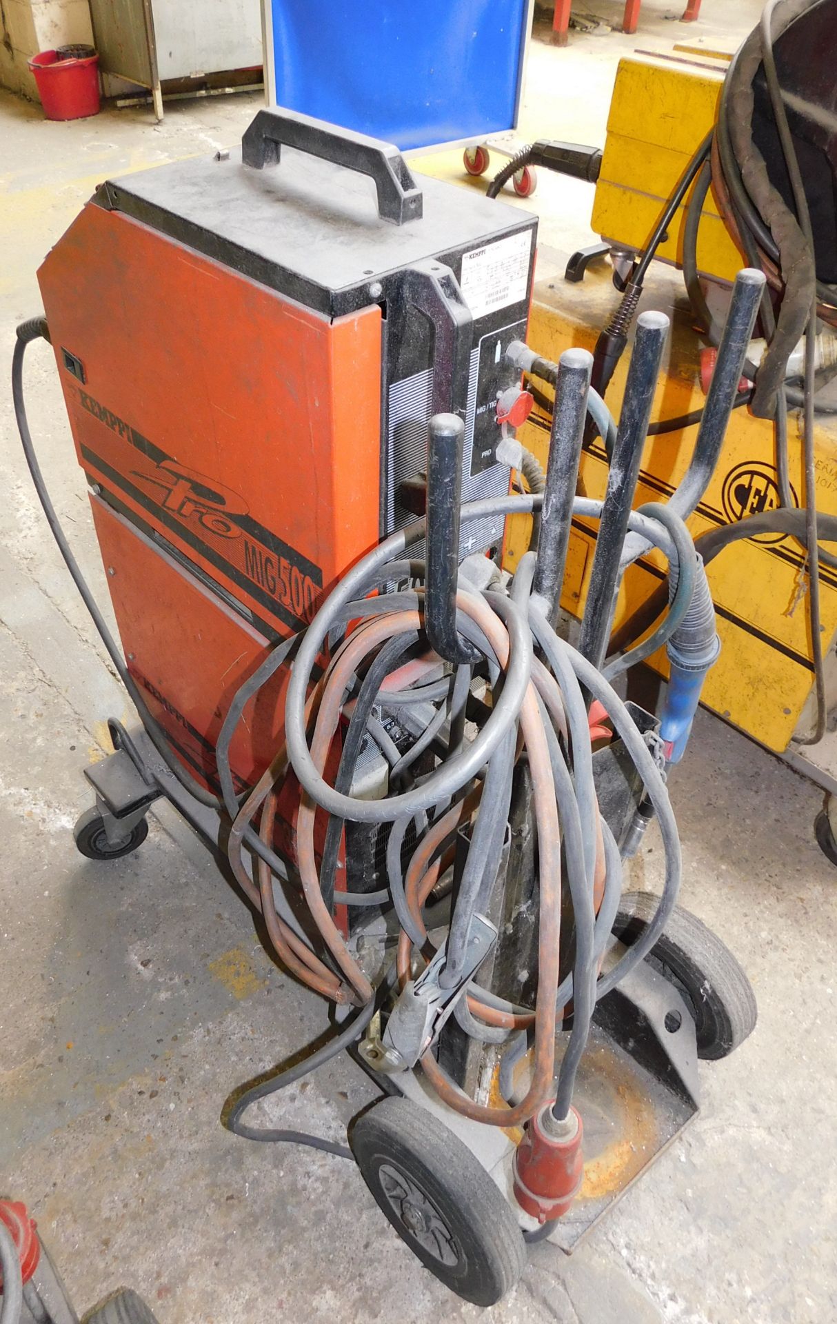 Kemppi MIG 3000 MIG Welder with Kemppi Promig MIG300 Wire Feed Unit, with Torch, Earth Lead & Gauge, - Image 4 of 5