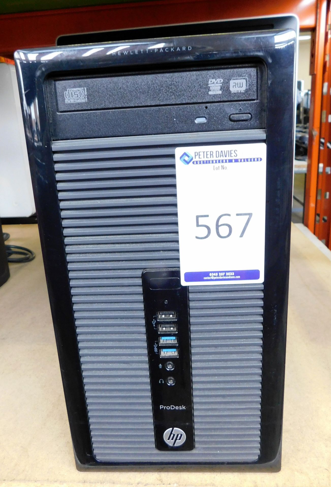 HP Prodesk i3 3.4ghz Tower Pc with 4gb RAM, 1TB HDD (Located Stockport – Viewing by Appointment &