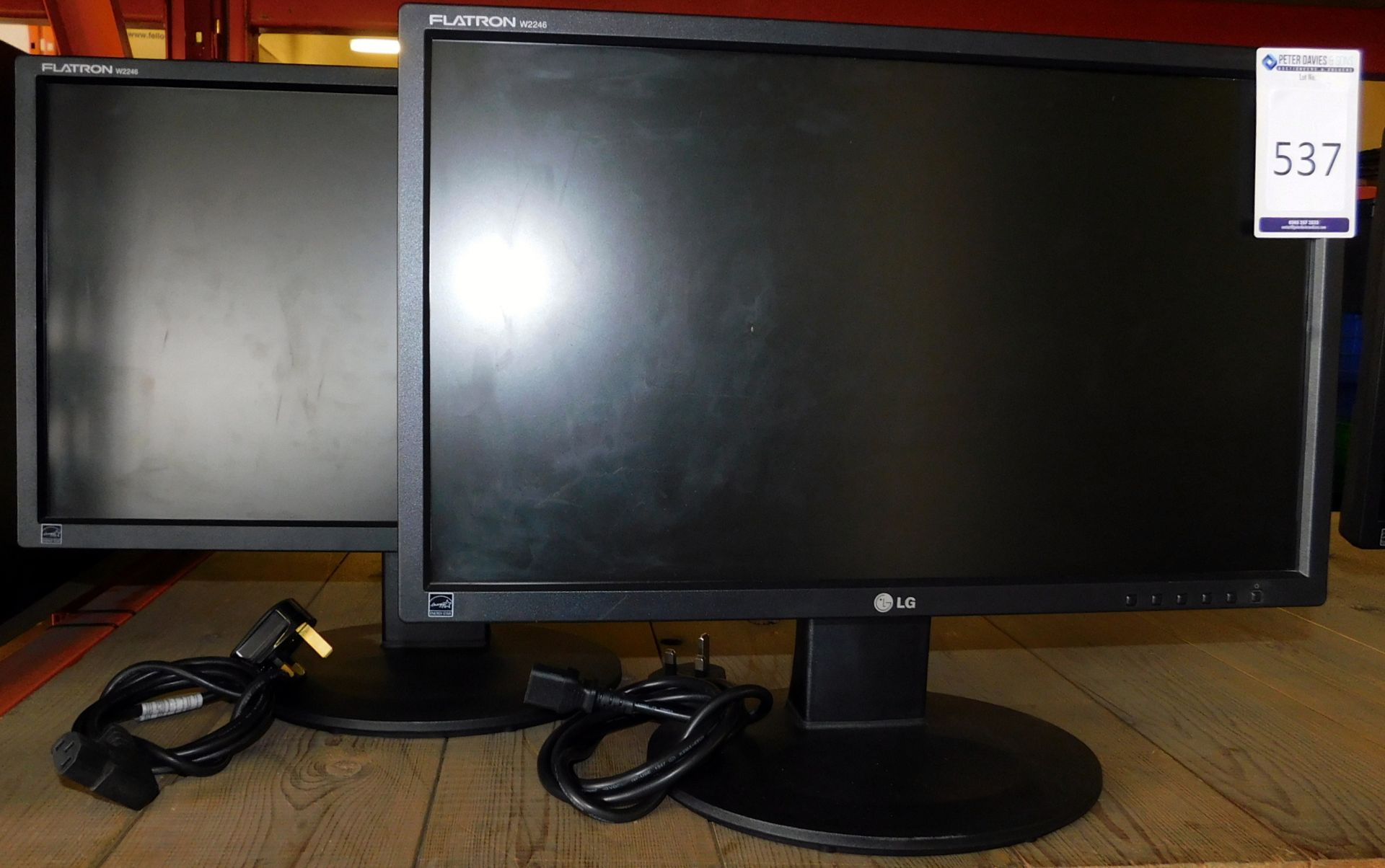 2 LG Flatron W2246 Monitors (Located Stockport – Viewing by Appointment & Collection Friday 26th May